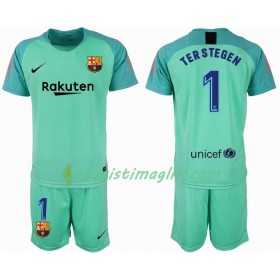 Divisa di Calcio Barcellona Portiere TER STEGEN 1 Bambino Maglia 2018/2019